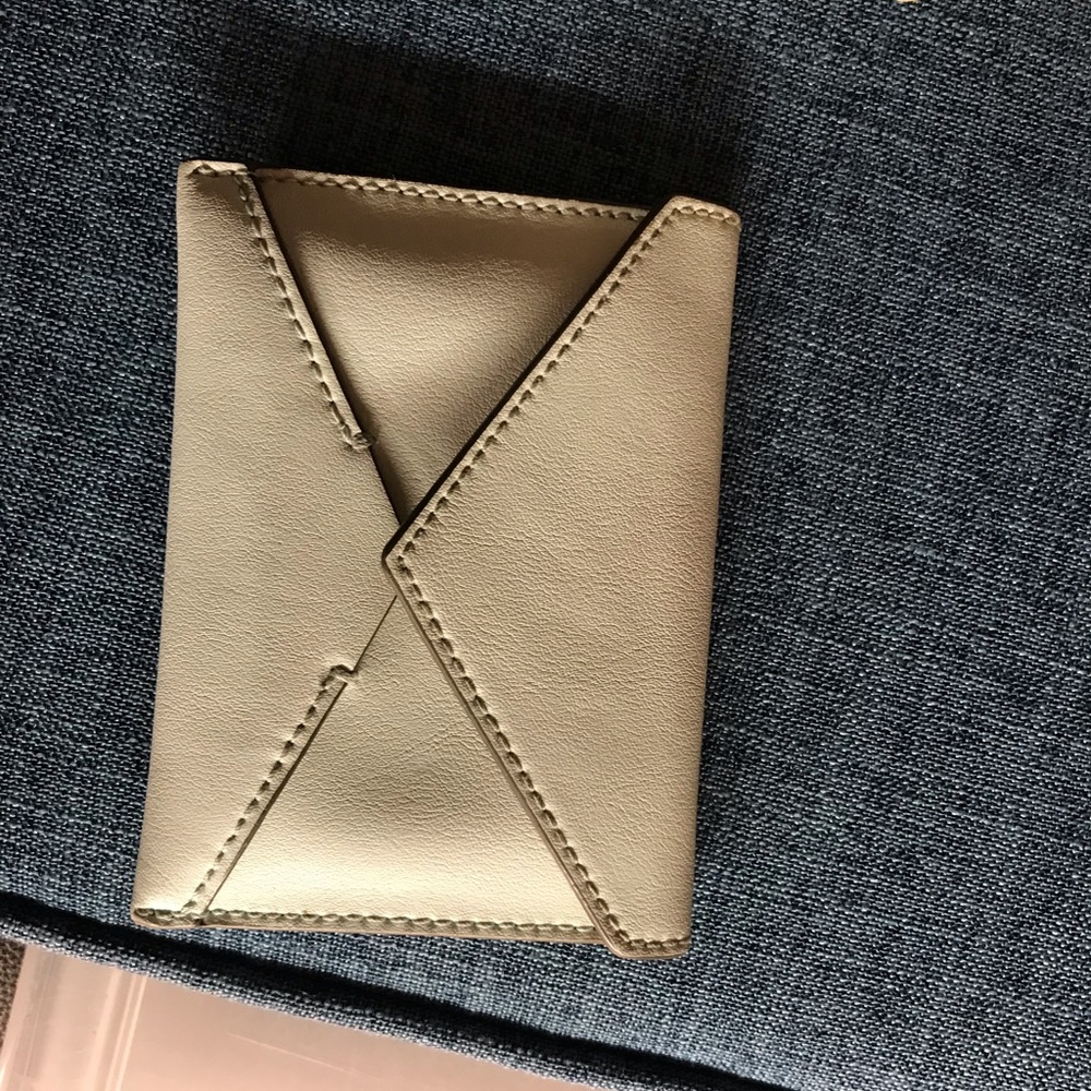 Banana republic blue envelope card holder wallet